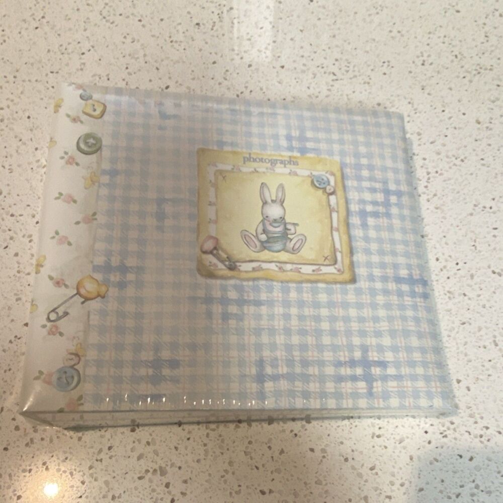 C.R. Gibson Carter's Joy 3-Ring Pocket Baby Album Blue BP46-216